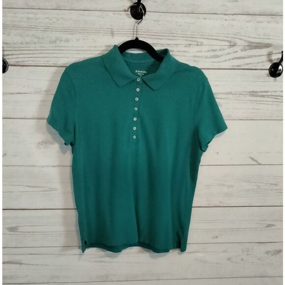 St. John's Bay woman's partial button up shirt - Picture 1 of 7